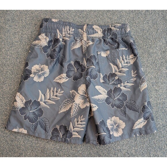 Abercrombie & Fitch Kids Blue Hibiscus Swim Trunks Boys Size 9/10 - Picture 5 of 9